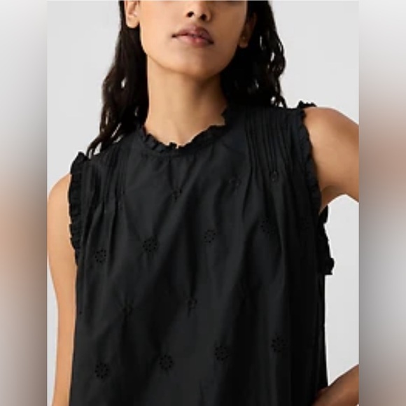 BRAND NEW Limited Collection Gap X Doen Black Eyelet Dress - Picture 2 of 3